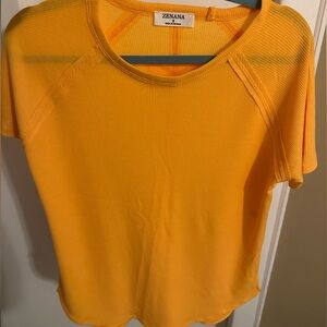 Zenana Outfitters Bright Yellow Short Sleeve Knit Tee